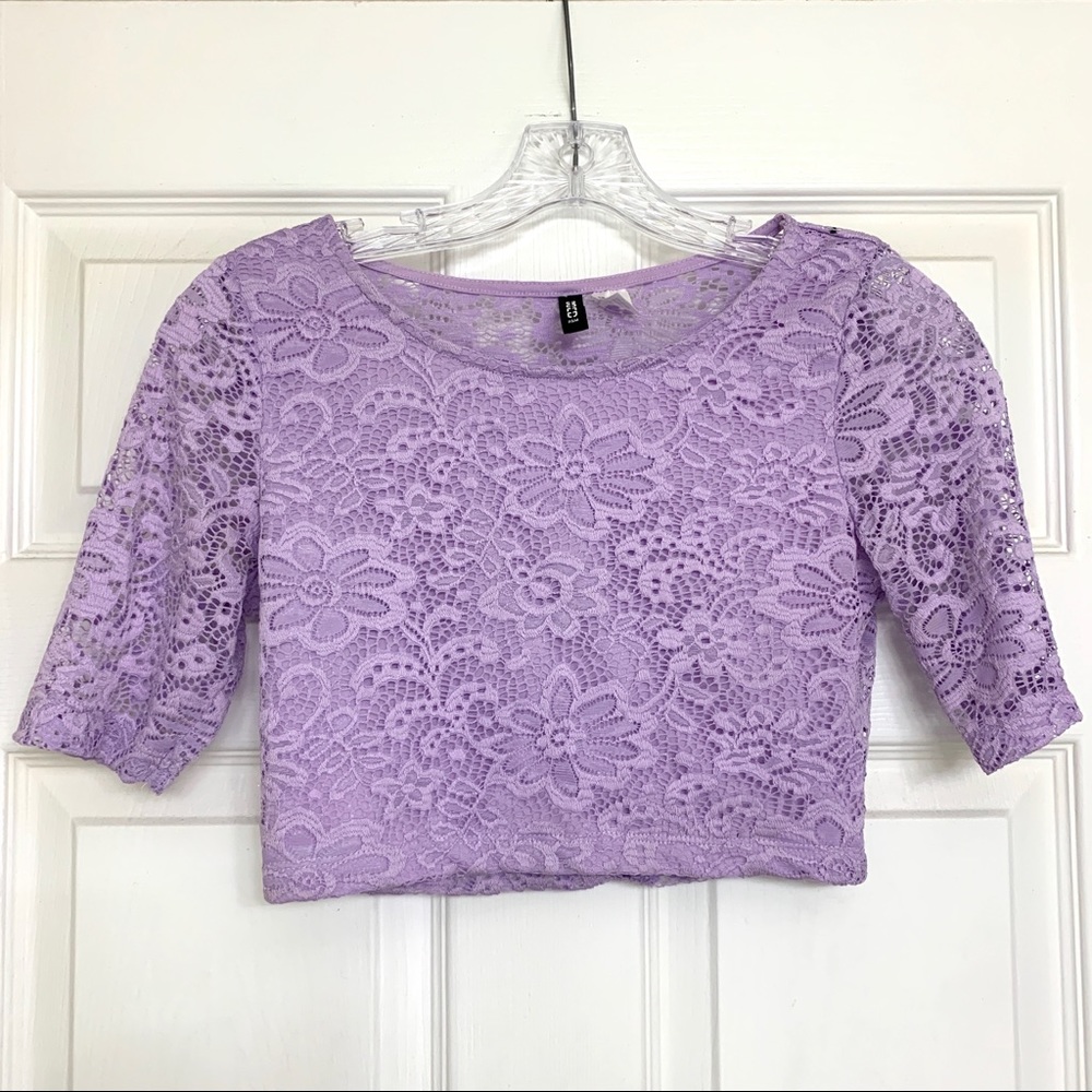 H&M - Purple Crop Top